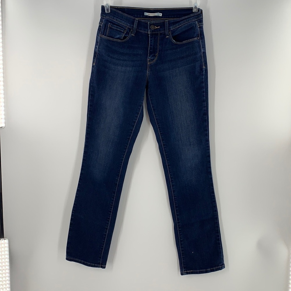 LEVIS STRAIGHT LEG 505 DARK COLOR JEANS SIZE 4
